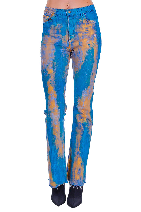 Pantaloni pictati manual